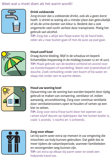 Tips tegen de warmte